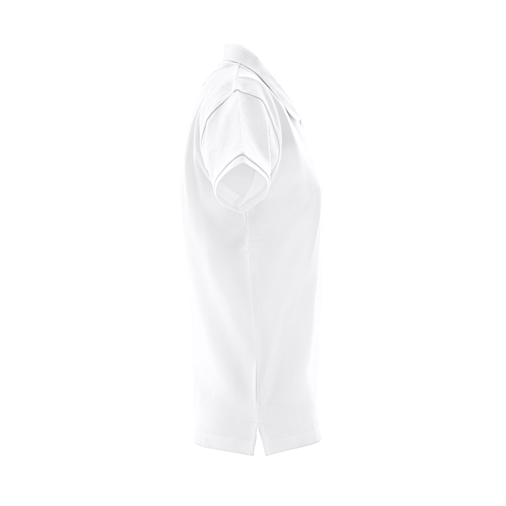 THC MONACO WOMEN WH. Women's short-sleeved polo shirt in carded cotton