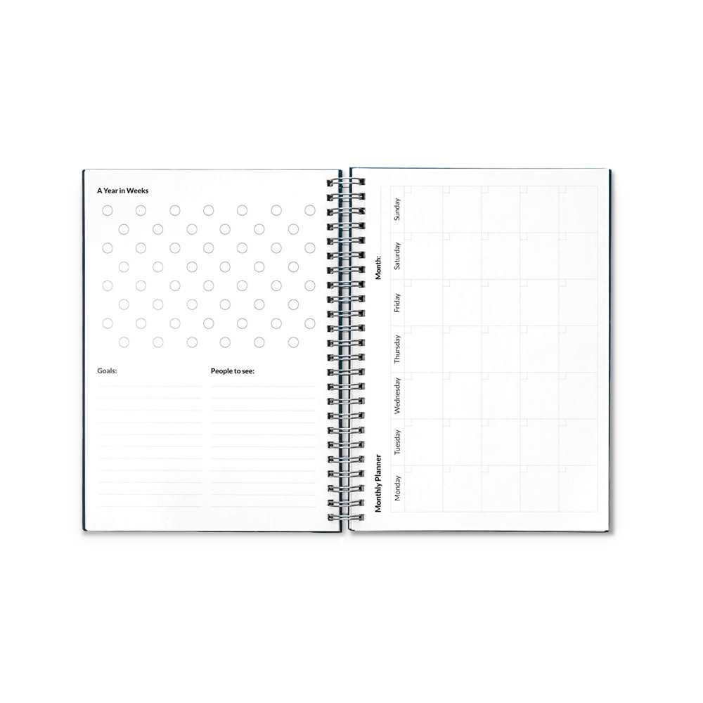 STARTER KIT INFINITE PLANNER A5. Set includes an A5"infinite Diary", cleaning kit, marker and marker holder
