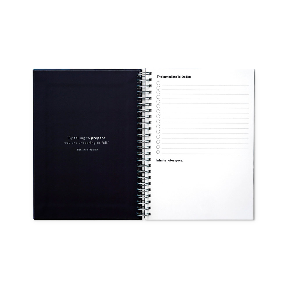 STARTER KIT INFINITE PLANNER A5. Set includes an A5"infinite Diary", cleaning kit, marker and marker holder