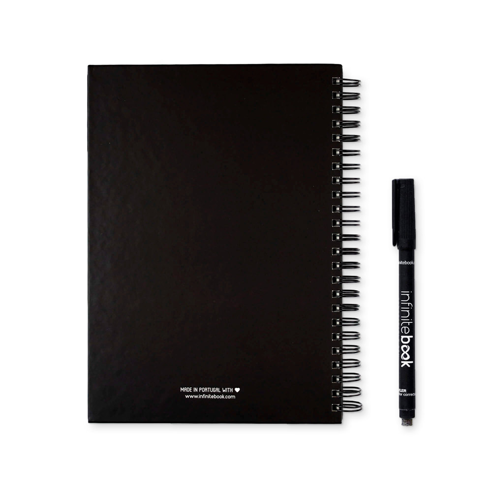 STARTER KIT INFINITEBOOK A5. Set includes an A5 "Infinitebook", cleaning kit, marker and marker holder