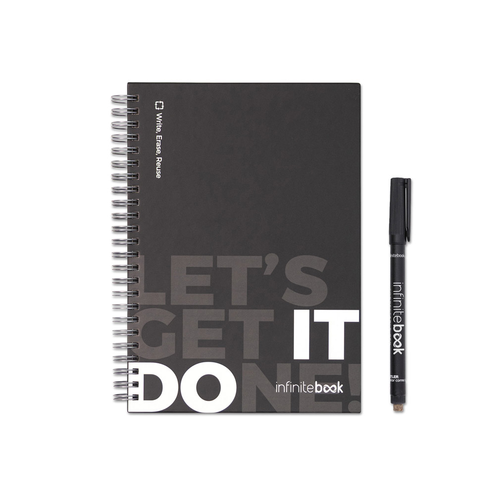 STARTER KIT INFINITEBOOK. Infinitebook" kit with hardcover, 1 cleaning kit, 1 marker and 1 ballpoint holder