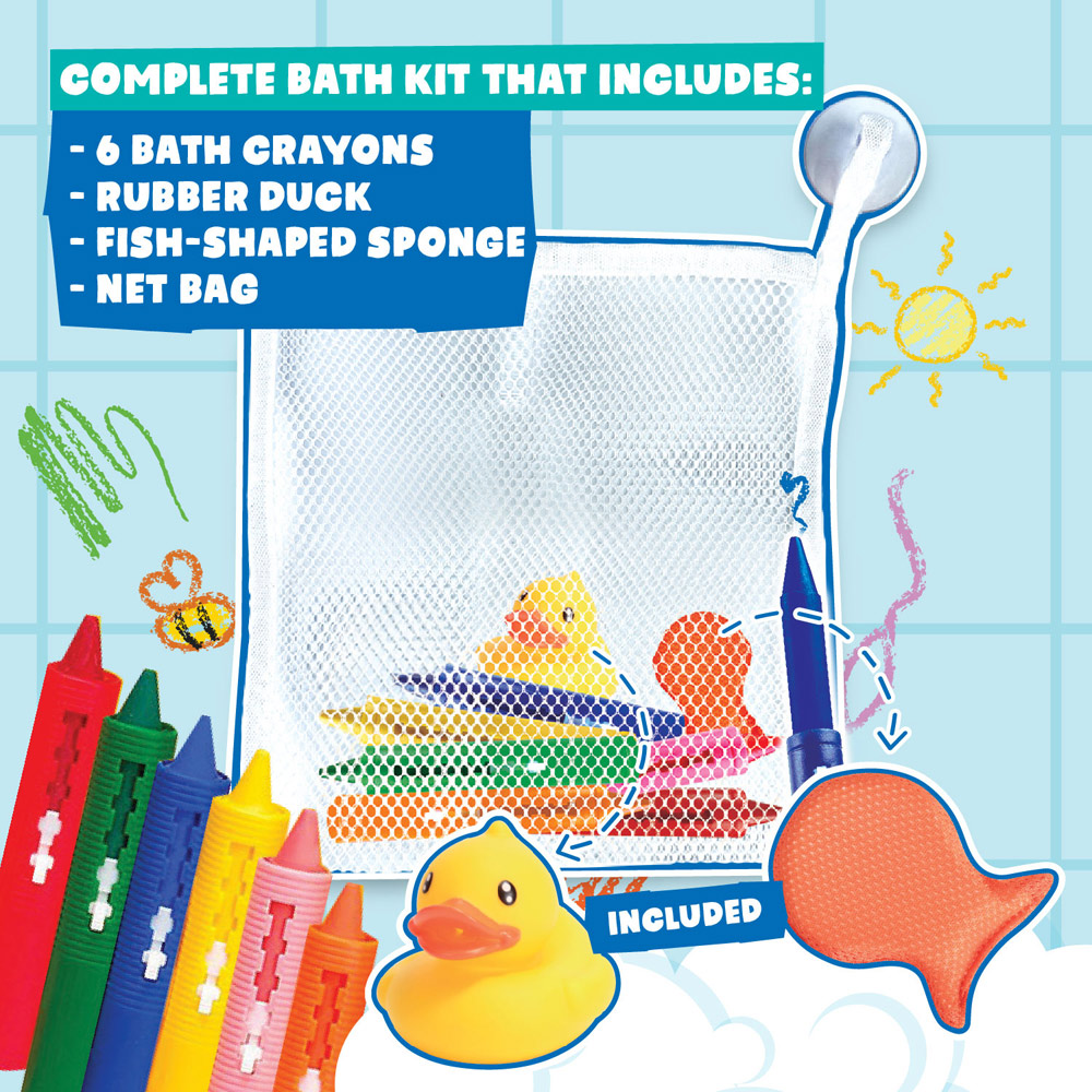 BATH CRAYONS. Educational toys for children