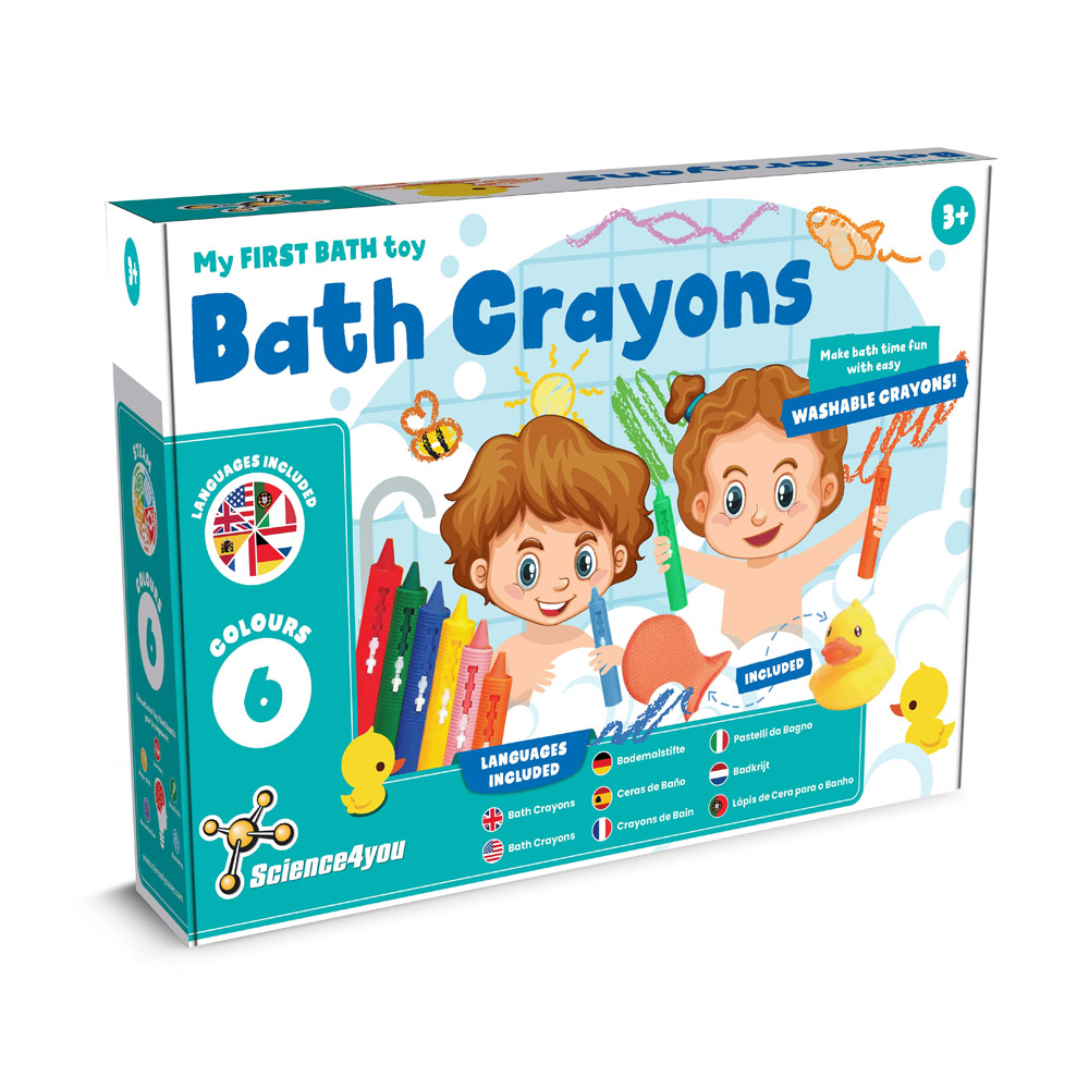 BATH CRAYONS. Educational toys for children