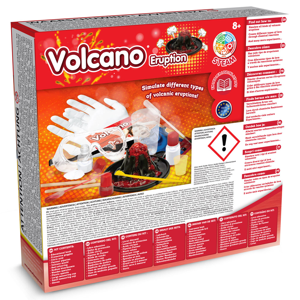 VOLCANIC ERUPTION GAME. Educational game for children