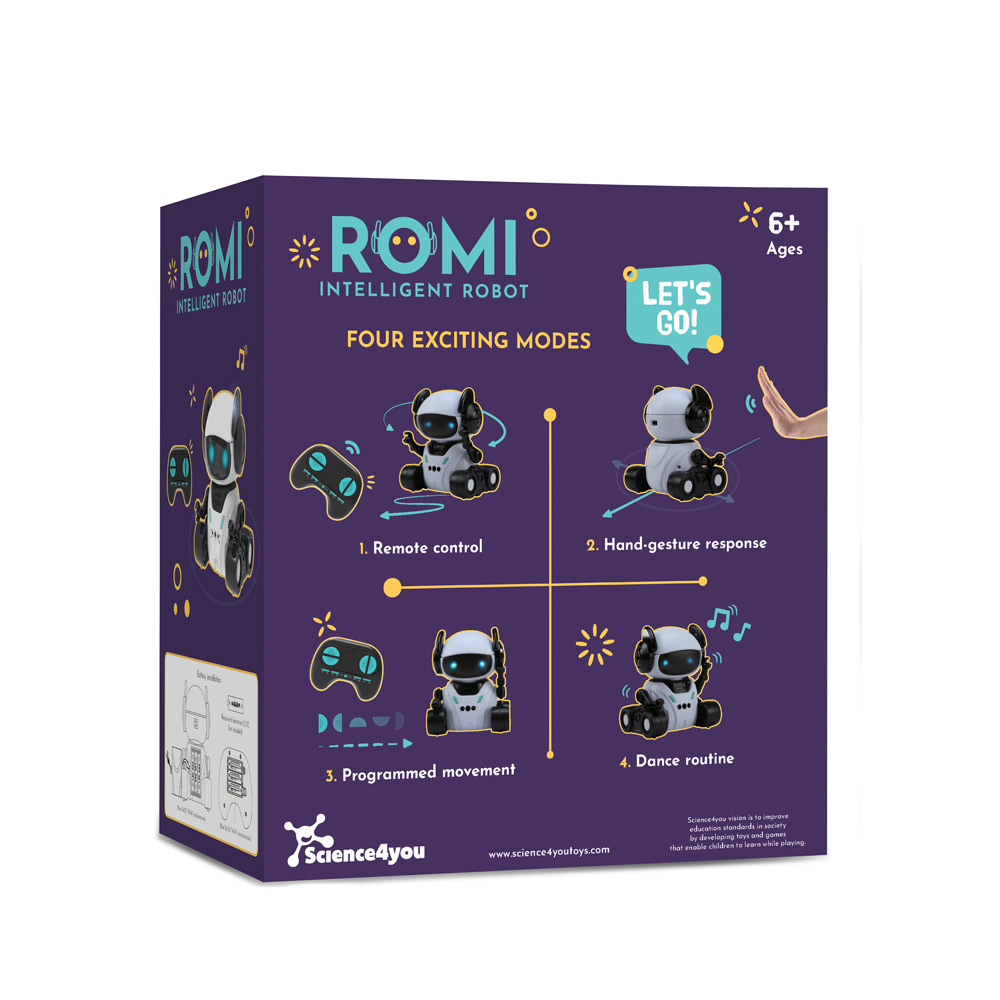 ROMI INTELLIGENT ROBOT. Educational toy for children