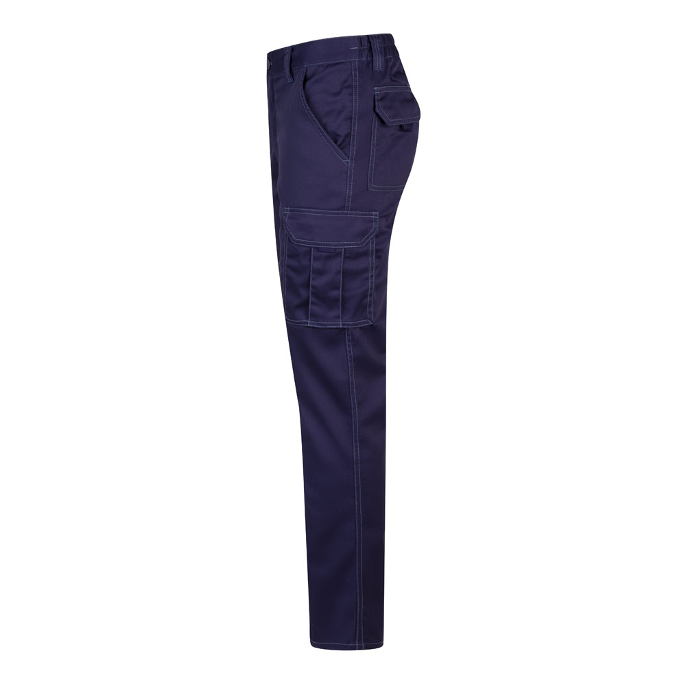VL LUGH. Multi-pocket stretch trousers (240g/m²) in cotton (46%), EME (38%) and polyester (16%)