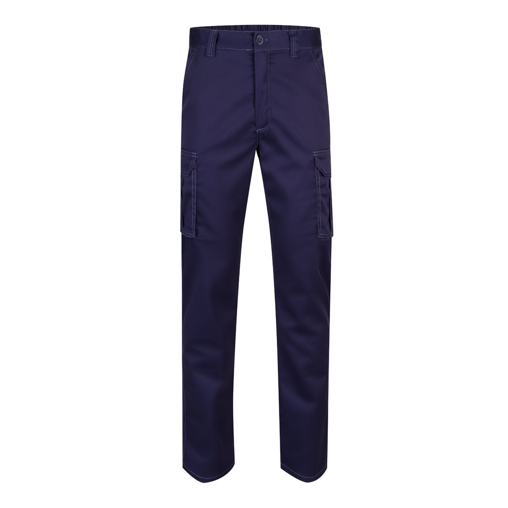 VL LUGH. Multi-pocket stretch trousers (240g/m²) in cotton (46%), EME (38%) and polyester (16%)