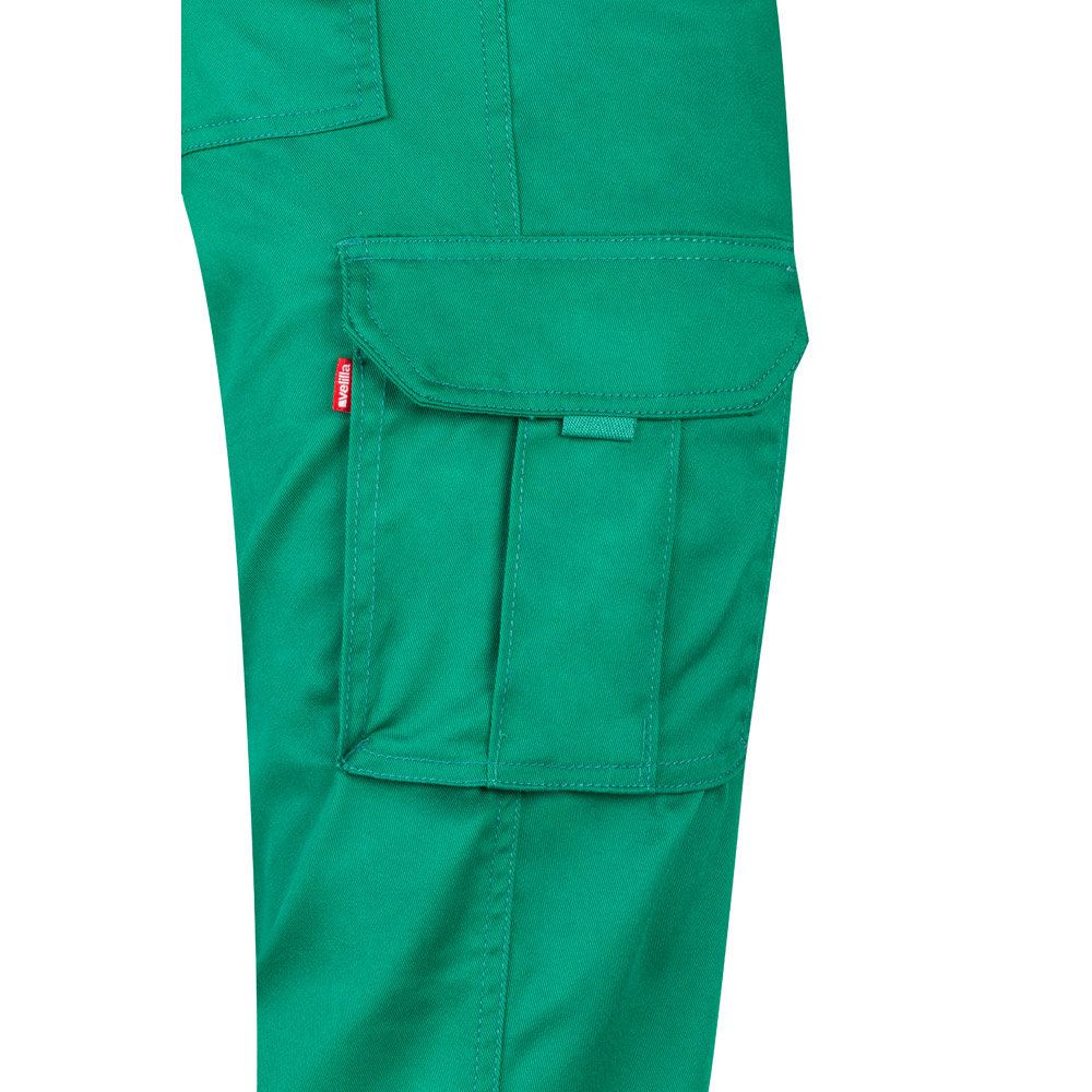 VL LUGH. Multi-pocket stretch trousers (240g/m²) in cotton (46%), EME (38%) and polyester (16%)