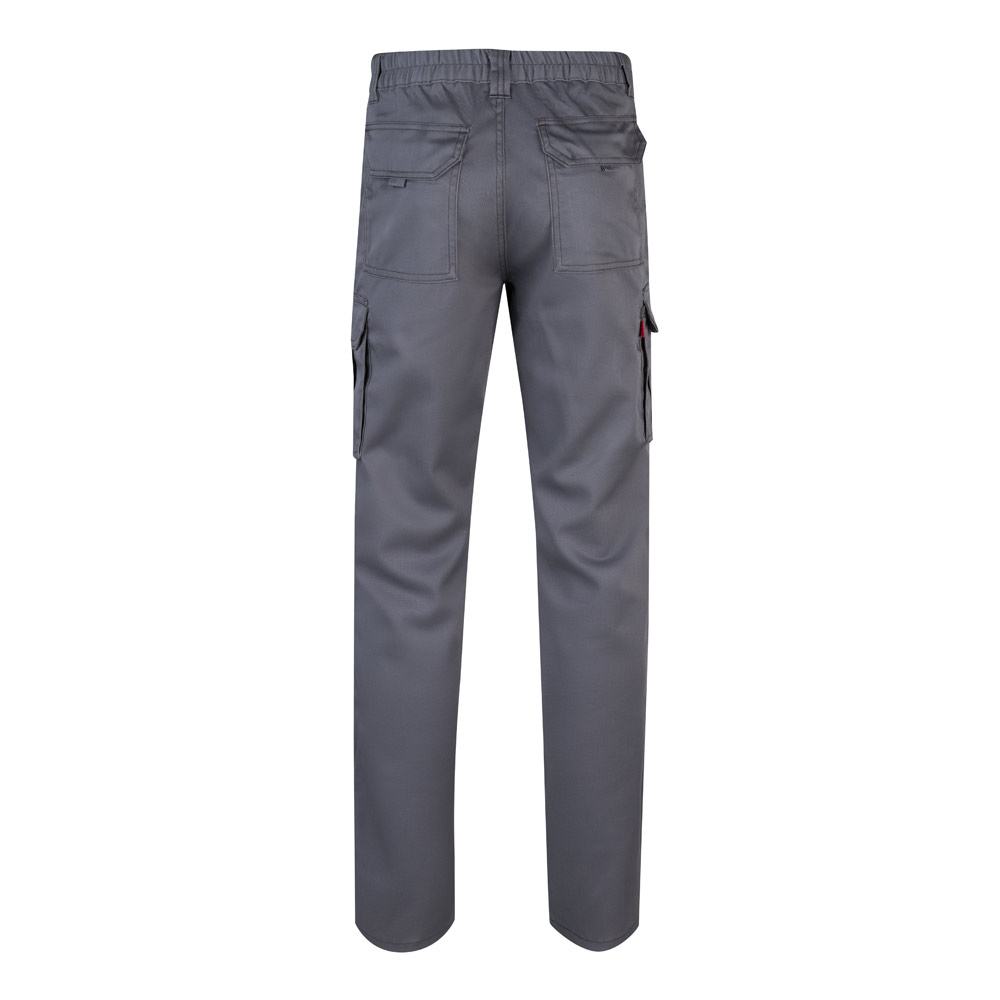 VL LUGH. Multi-pocket stretch trousers (240g/m²) in cotton (46%), EME (38%) and polyester (16%)