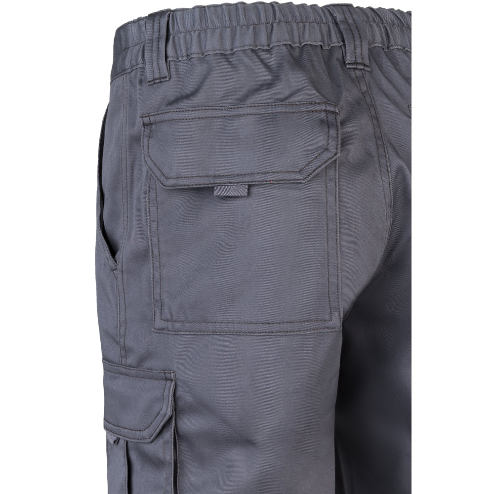 VL LUGH. Multi-pocket stretch trousers (240g/m²) in cotton (46%), EME (38%) and polyester (16%)