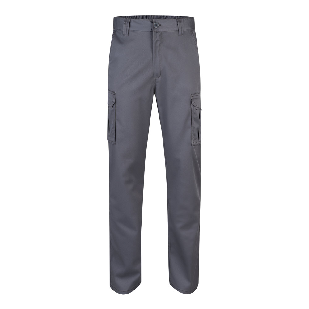 VL LUGH. Multi-pocket stretch trousers (240g/m²) in cotton (46%), EME (38%) and polyester (16%)