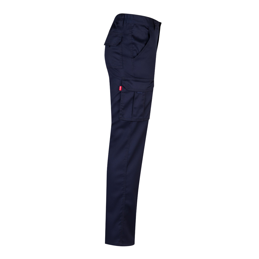 VL LUGH. Multi-pocket stretch trousers (240g/m²) in cotton (46%), EME (38%) and polyester (16%)