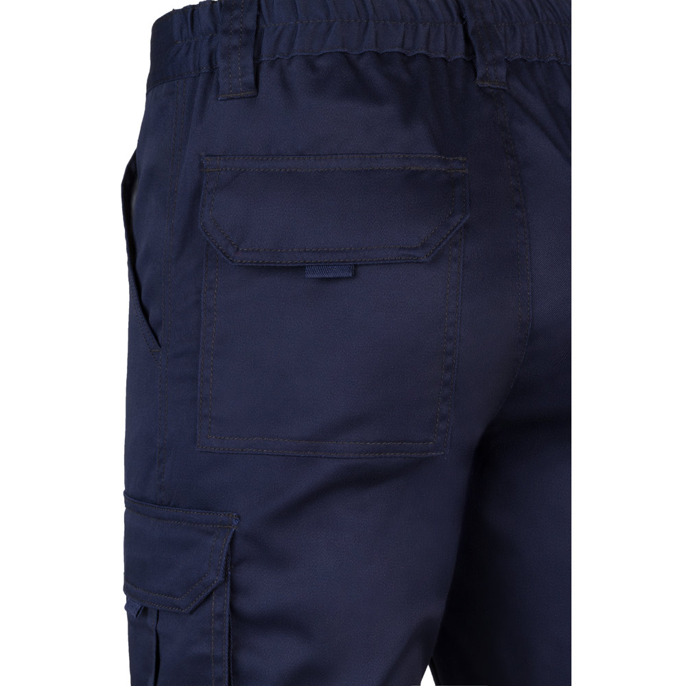 VL LUGH. Multi-pocket stretch trousers (240g/m²) in cotton (46%), EME (38%) and polyester (16%)