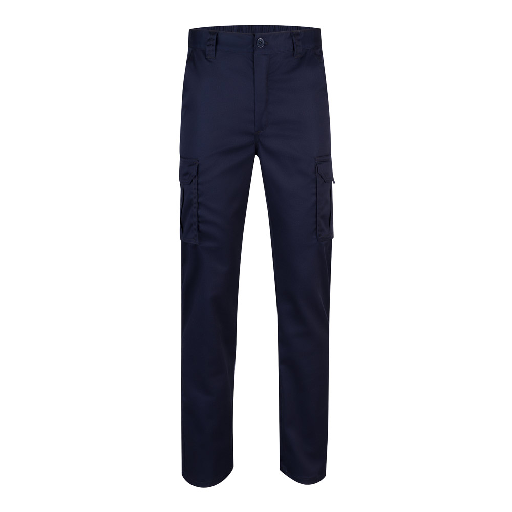 VL LUGH. Multi-pocket stretch trousers (240g/m²) in cotton (46%), EME (38%) and polyester (16%)