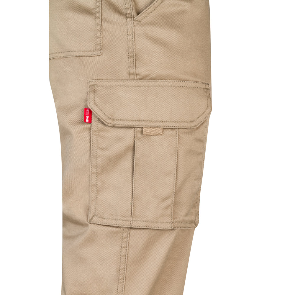 VL LUGH. Multi-pocket stretch trousers (240g/m²) in cotton (46%), EME (38%) and polyester (16%)