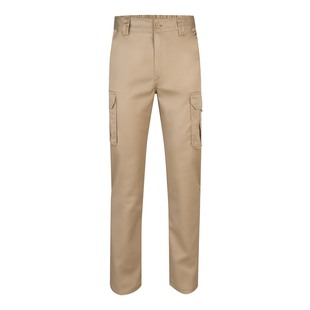 VL LUGH. Multi-pocket stretch trousers (240g/m²) in cotton (46%), EME (38%) and polyester (16%)