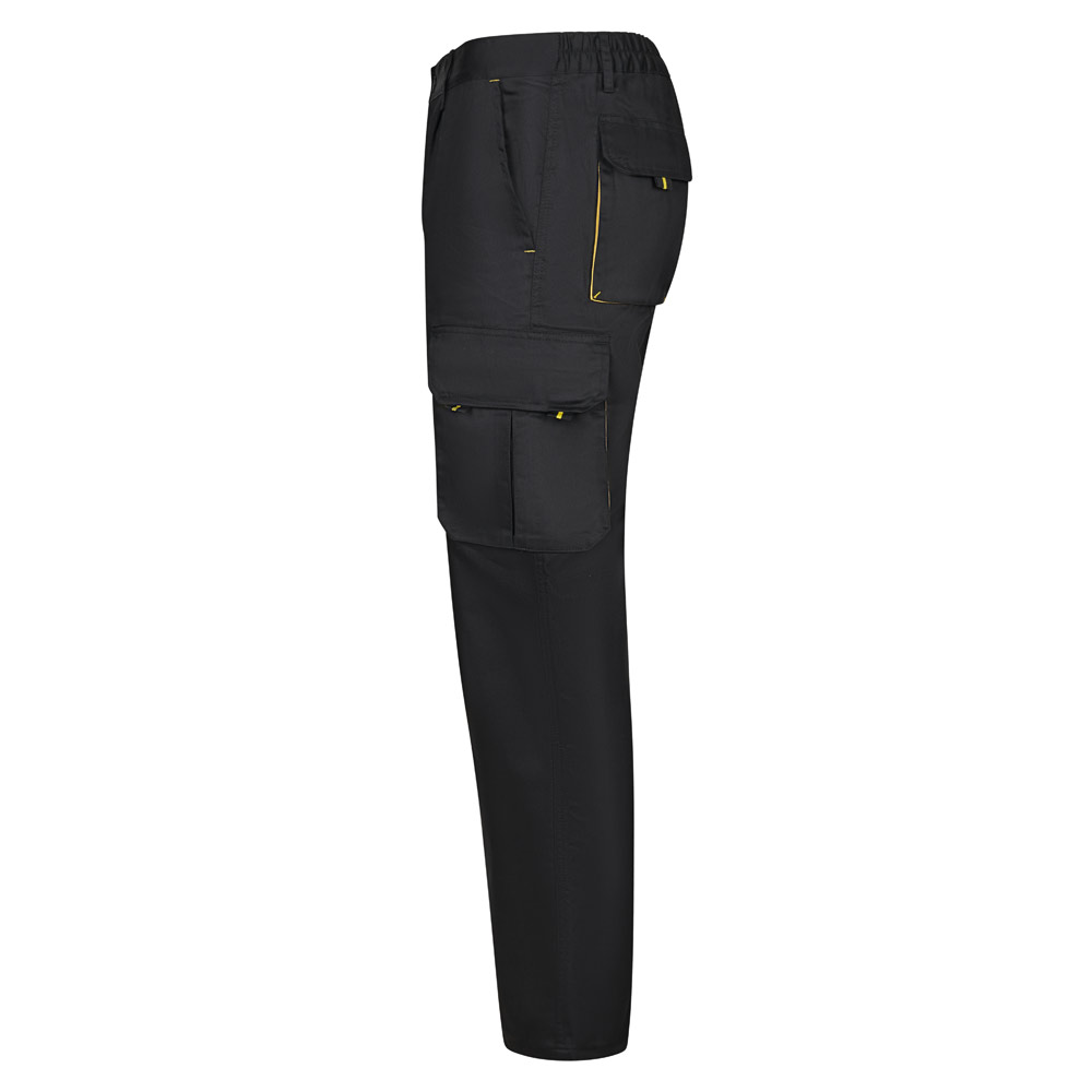 VL HYPNOS. Two-tone multi-pocket twill trousers (200g/m²), in cotton (35%) and polyester (65%)