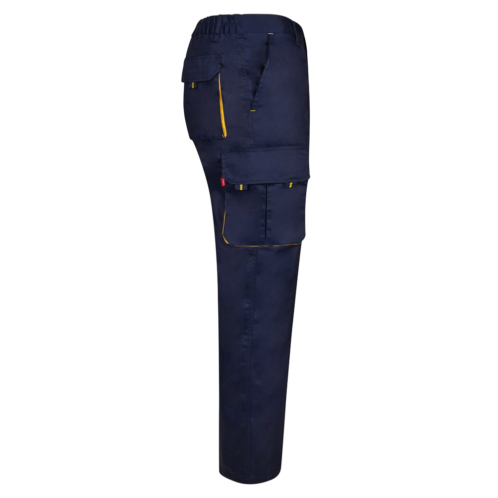 VL HYPNOS. Two-tone multi-pocket twill trousers (200g/m²), in cotton (35%) and polyester (65%)