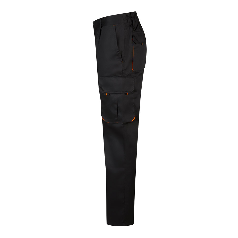 VL HYPNOS. Two-tone multi-pocket twill trousers (200g/m²), in cotton (35%) and polyester (65%)