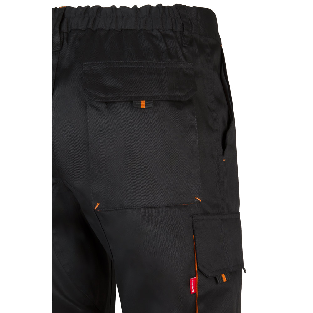 VL HYPNOS. Two-tone multi-pocket twill trousers (200g/m²), in cotton (35%) and polyester (65%)