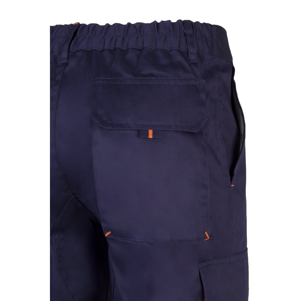 VL HYPNOS. Two-tone multi-pocket twill trousers (200g/m²), in cotton (35%) and polyester (65%)