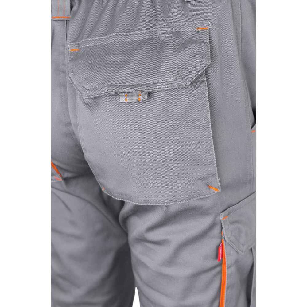 VL HYPNOS. Two-tone multi-pocket twill trousers (200g/m²), in cotton (35%) and polyester (65%)