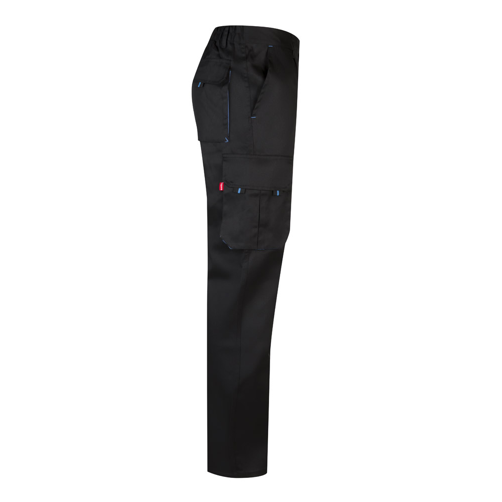 VL HYPNOS. Two-tone multi-pocket twill trousers (200g/m²), in cotton (35%) and polyester (65%)