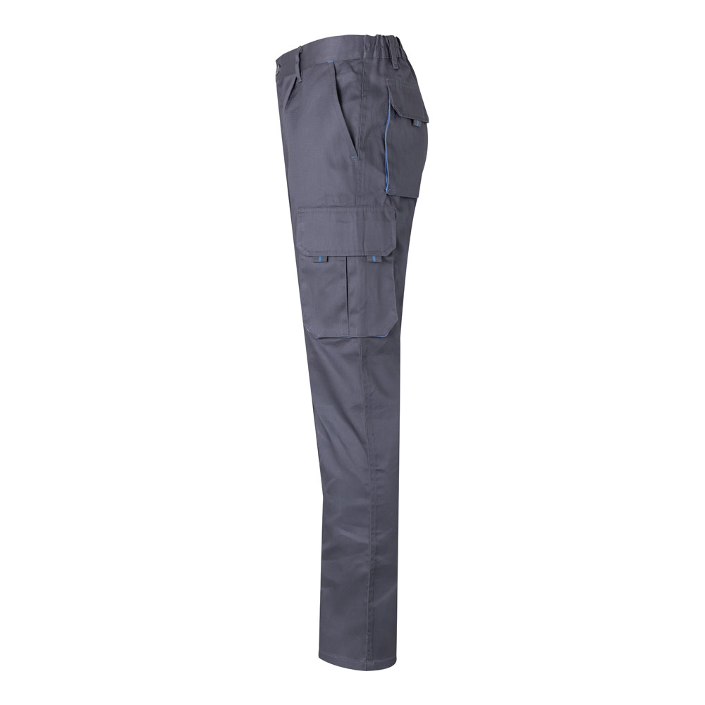 VL HYPNOS. Two-tone multi-pocket twill trousers (200g/m²), in cotton (35%) and polyester (65%)