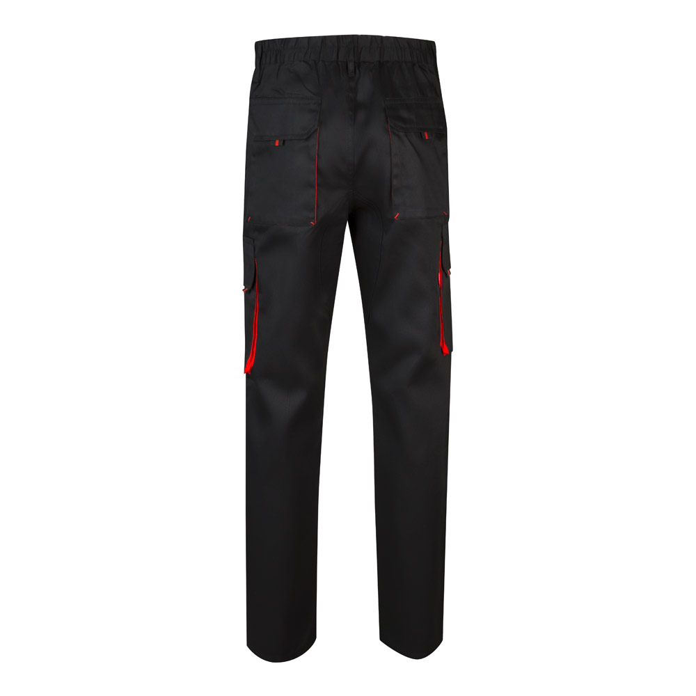 VL HYPNOS. Two-tone multi-pocket twill trousers (200g/m²), in cotton (35%) and polyester (65%)