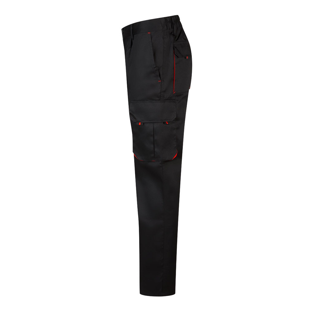 VL HYPNOS. Two-tone multi-pocket twill trousers (200g/m²), in cotton (35%) and polyester (65%)