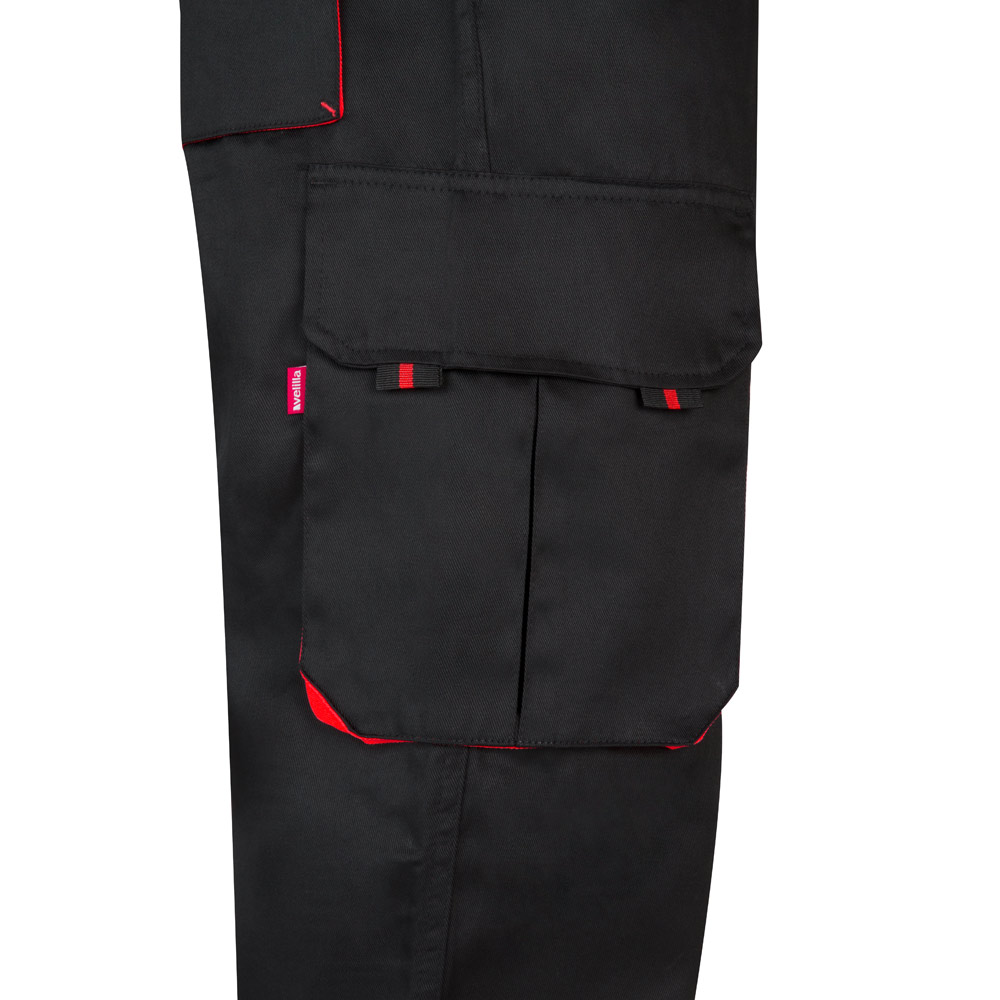 VL HYPNOS. Two-tone multi-pocket twill trousers (200g/m²), in cotton (35%) and polyester (65%)