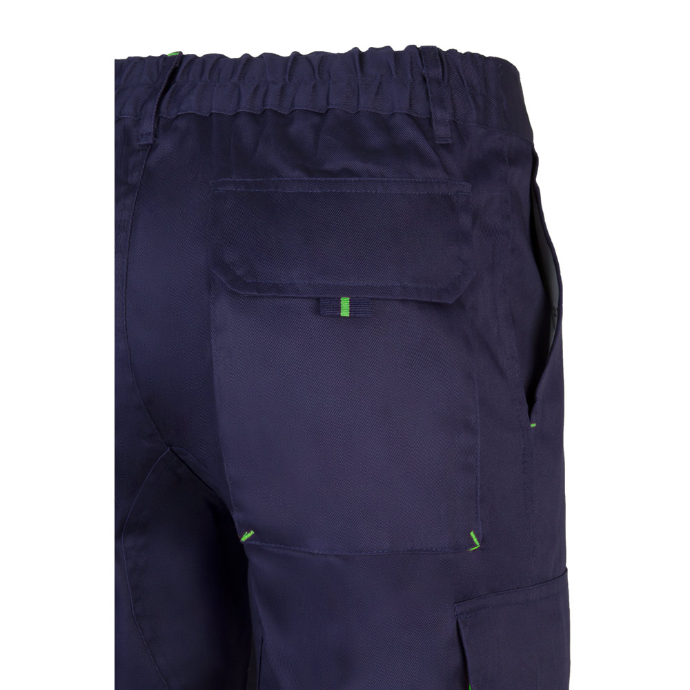 VL HYPNOS. Two-tone multi-pocket twill trousers (200g/m²), in cotton (35%) and polyester (65%)