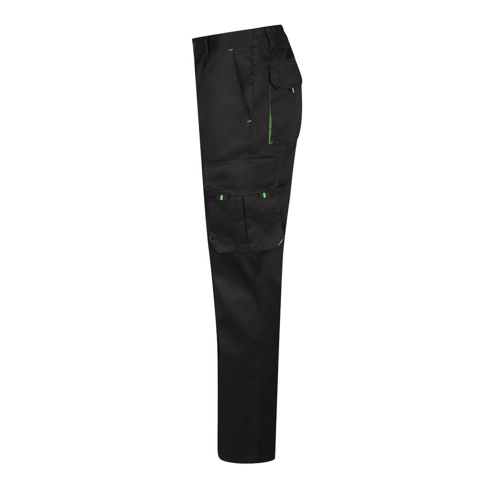 VL HYPNOS. Two-tone multi-pocket twill trousers (200g/m²), in cotton (35%) and polyester (65%)