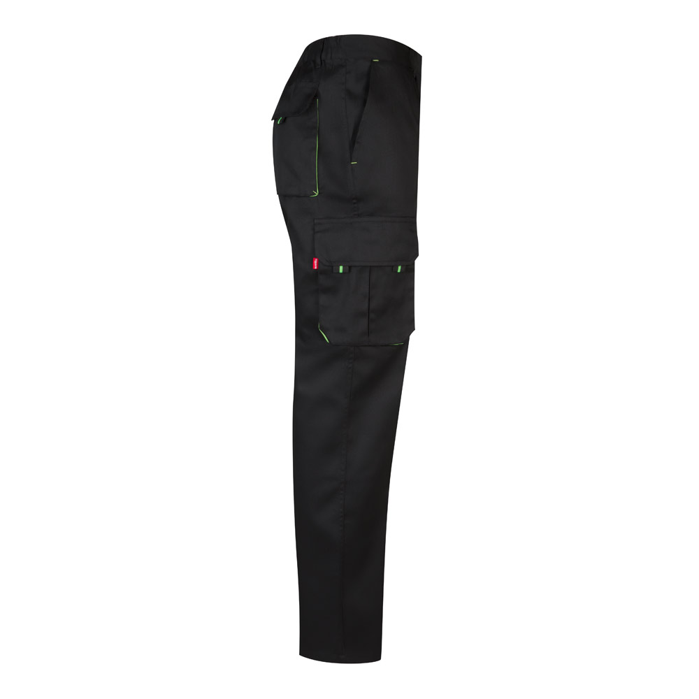 VL HYPNOS. Two-tone multi-pocket twill trousers (200g/m²), in cotton (35%) and polyester (65%)