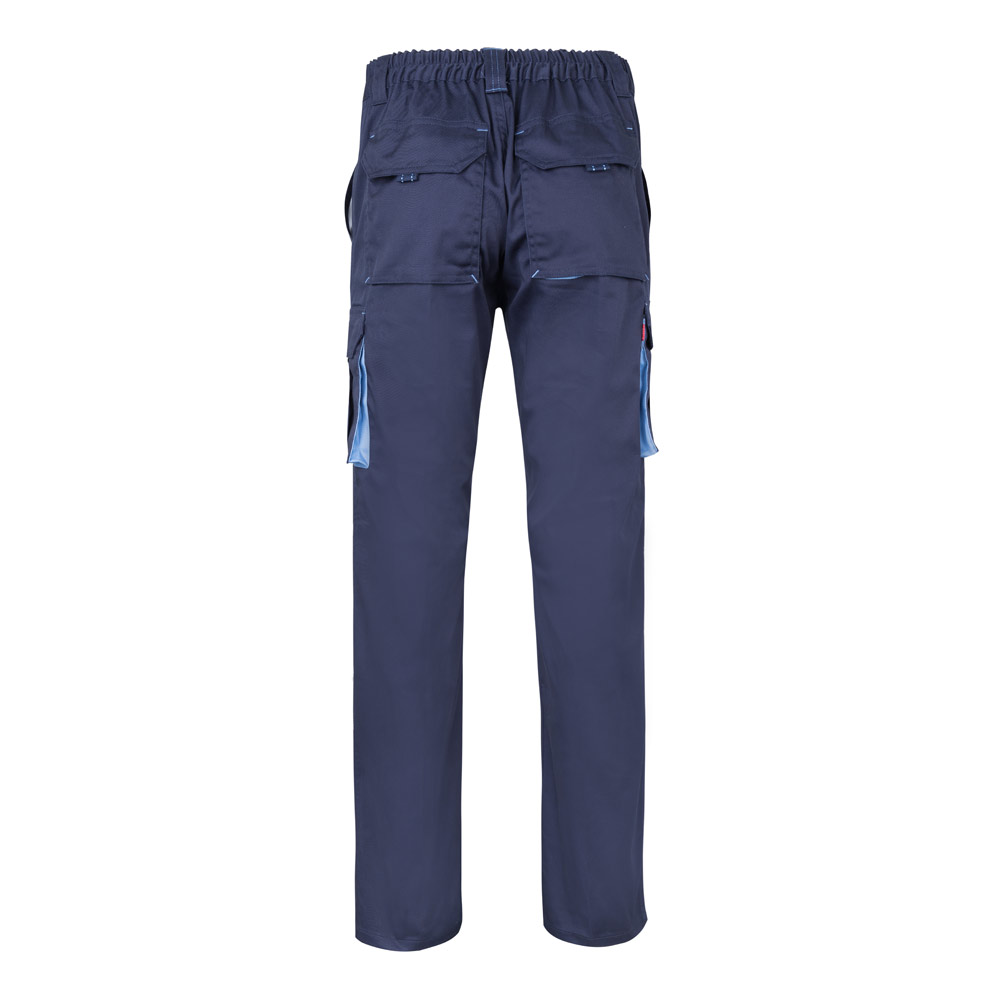 VL HYPNOS. Two-tone multi-pocket twill trousers (200g/m²), in cotton (35%) and polyester (65%)