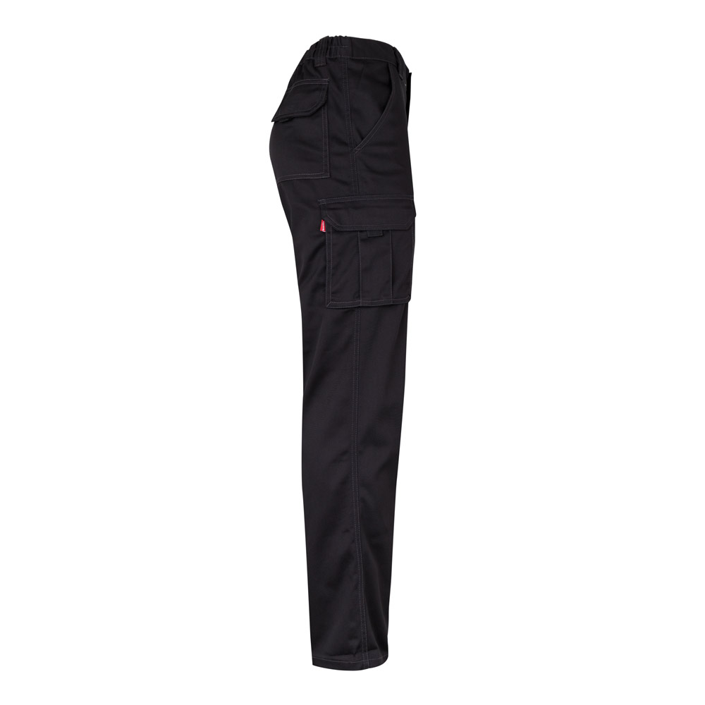 VL PAN. Multi-pocket stretch trousers (290g/m²), in cotton (46%), EME (38%) and polyester (16%)