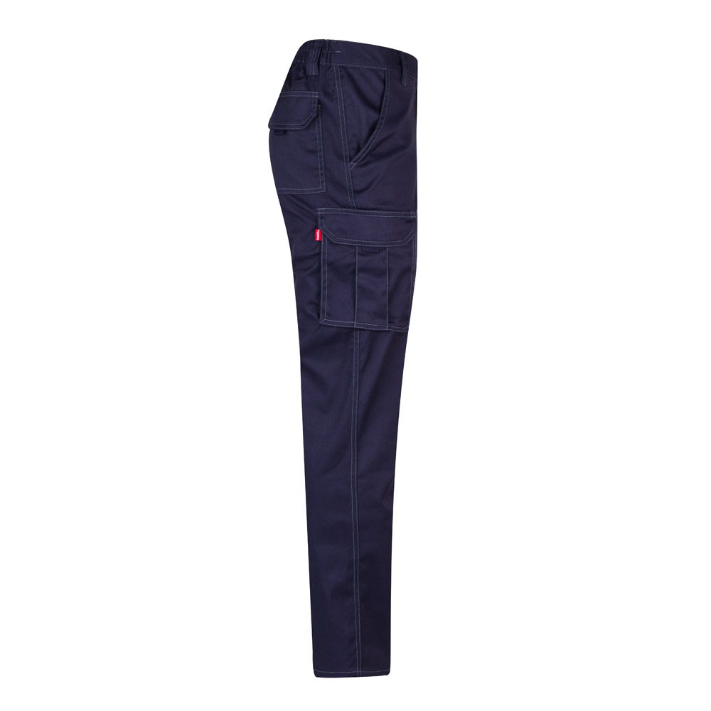 VL PAN. Multi-pocket stretch trousers (290g/m²), in cotton (46%), EME (38%) and polyester (16%)