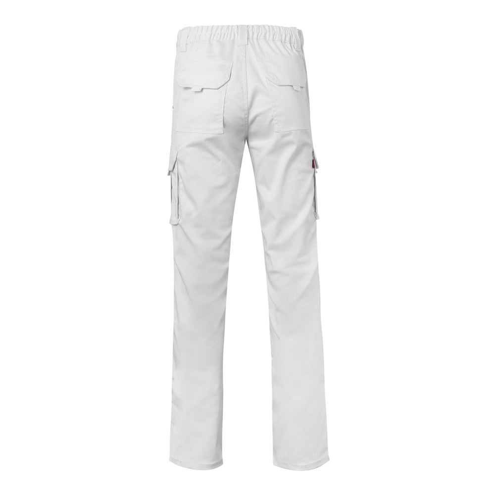 VL PAN. Multi-pocket stretch trousers (290g/m²), in cotton (46%), EME (38%) and polyester (16%)