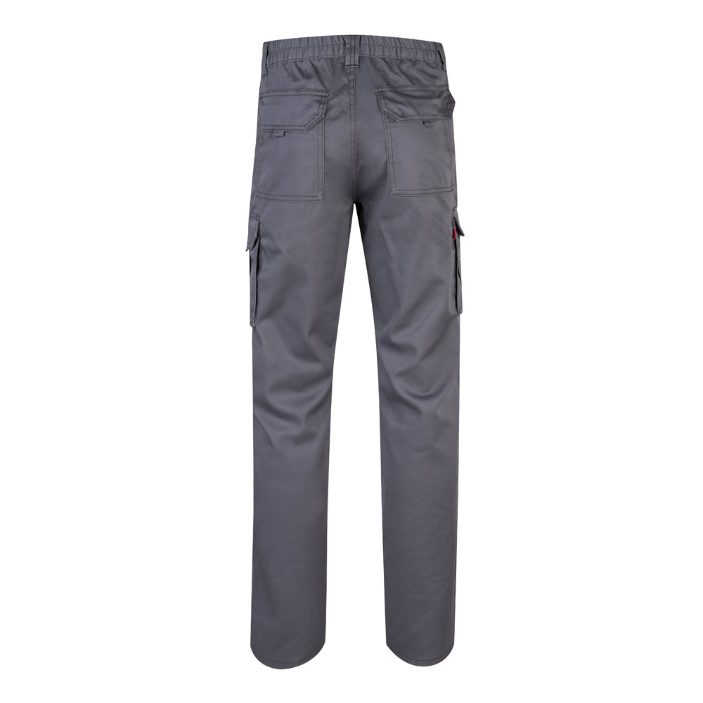 VL PAN. Multi-pocket stretch trousers (290g/m²), in cotton (46%), EME (38%) and polyester (16%)