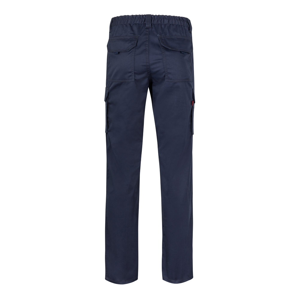 VL PAN. Multi-pocket stretch trousers (290g/m²), in cotton (46%), EME (38%) and polyester (16%)