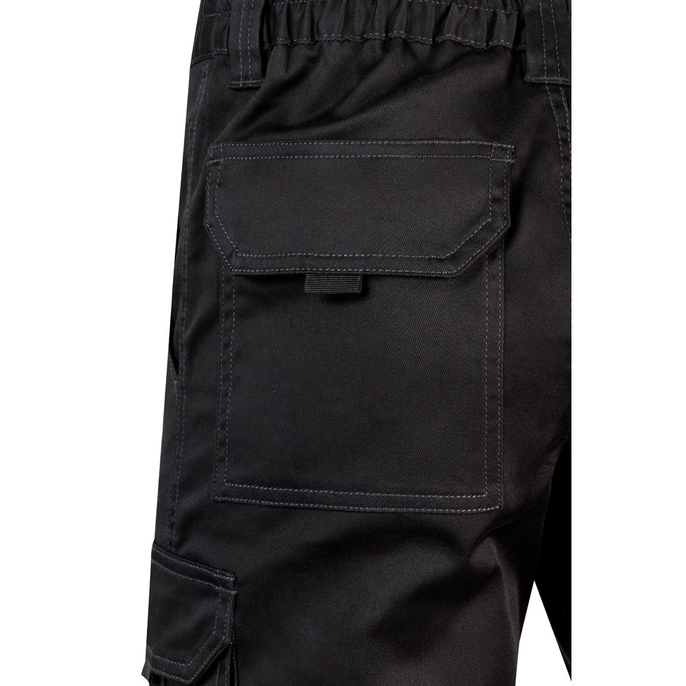 VL HEBE. Multi-pocket stretch Bermuda shorts (240g/m²), in cotton (46%), EME (38%) and polyester (16%)