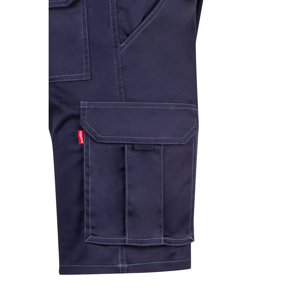 VL HEBE. Multi-pocket stretch Bermuda shorts (240g/m²), in cotton (46%), EME (38%) and polyester (16%)