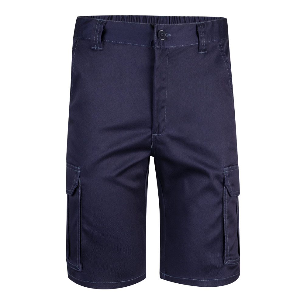 VL HEBE. Multi-pocket stretch Bermuda shorts (240g/m²), in cotton (46%), EME (38%) and polyester (16%)