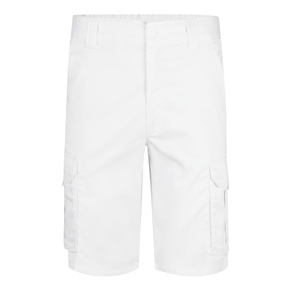 VL HEBE. Multi-pocket stretch Bermuda shorts (240g/m²), in cotton (46%), EME (38%) and polyester (16%)