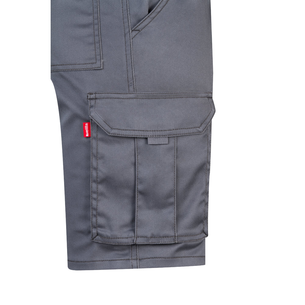 VL HEBE. Multi-pocket stretch Bermuda shorts (240g/m²), in cotton (46%), EME (38%) and polyester (16%)