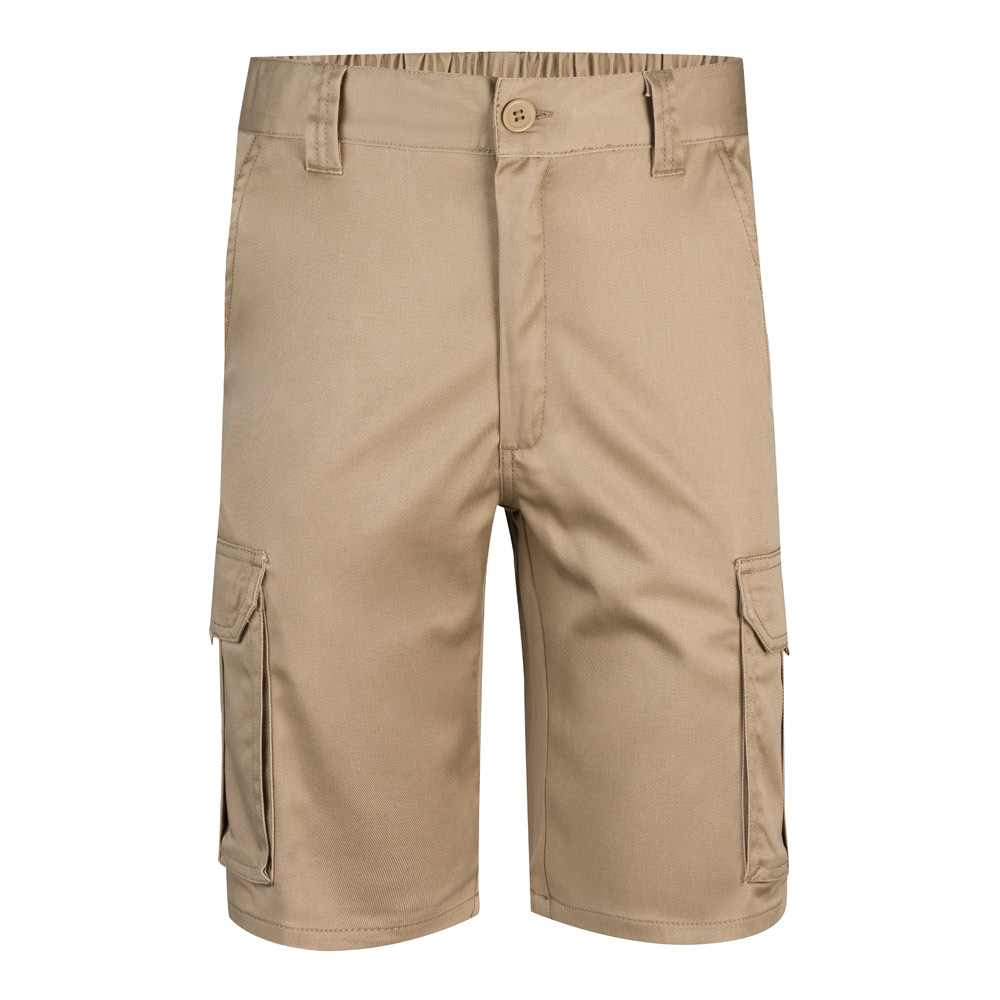 VL HEBE. Multi-pocket stretch Bermuda shorts (240g/m²), in cotton (46%), EME (38%) and polyester (16%)