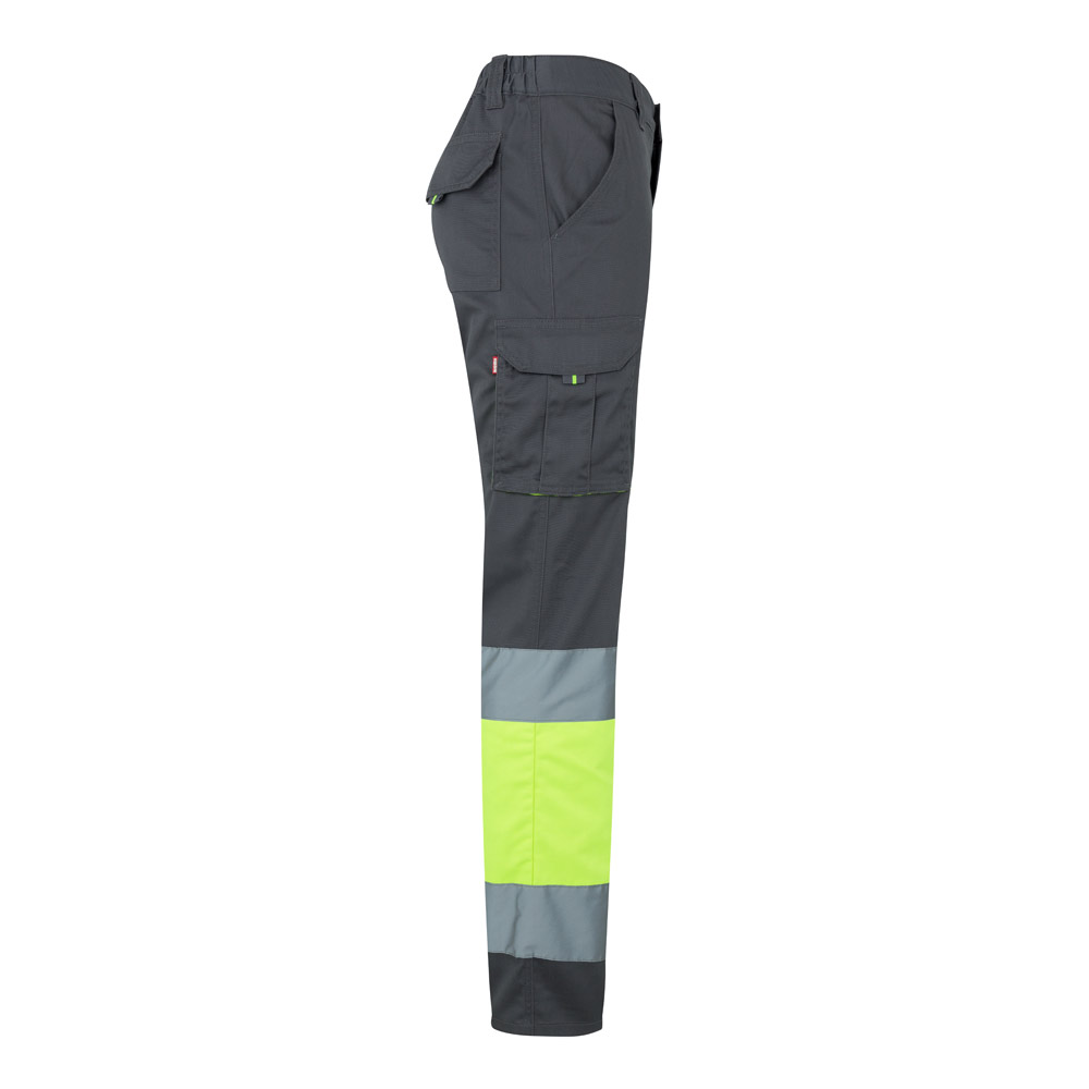 VL ZEUS LARGE. Two-tone, multi-pocket stretch trousers (240g/m²), in cotton (46%), EME (38%) and polyester (16%)