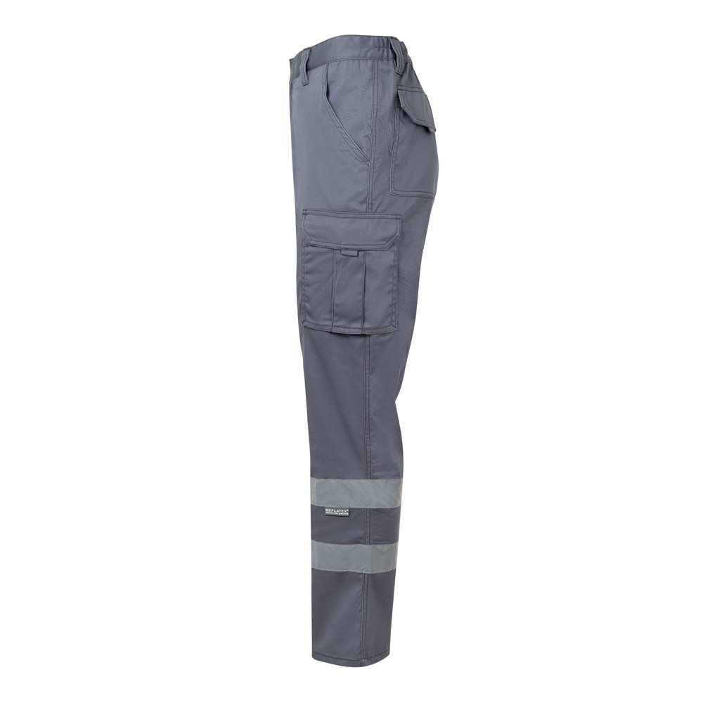 VL DIONYSUS. Multi-pocket stretch trousers (240g/m²), in cotton (46%), EME (38%) and polyester (16%)