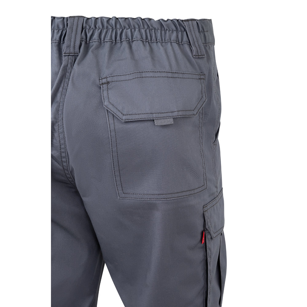 VL DIONYSUS. Multi-pocket stretch trousers (240g/m²), in cotton (46%), EME (38%) and polyester (16%)
