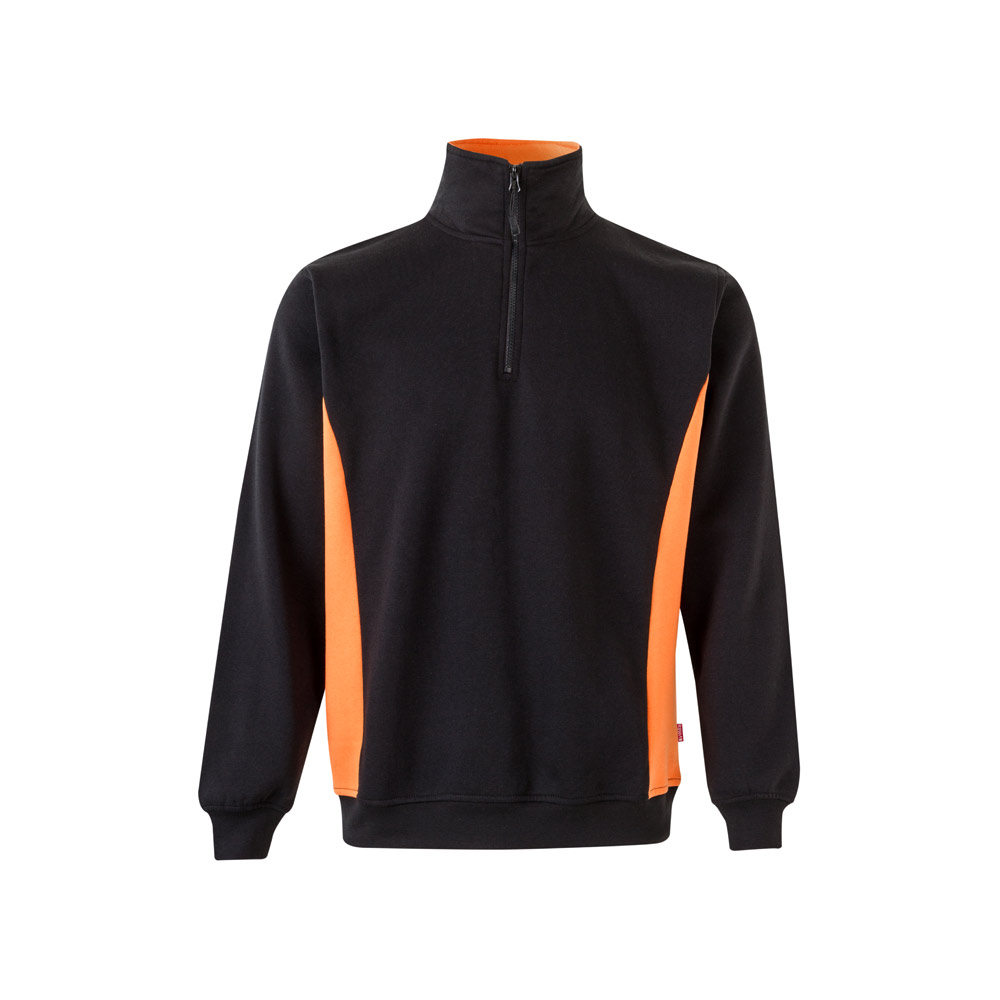 VL SVAROG. Two-tone terry sweatshirt (260g/m²), in polyester (65%) and cotton (35%)